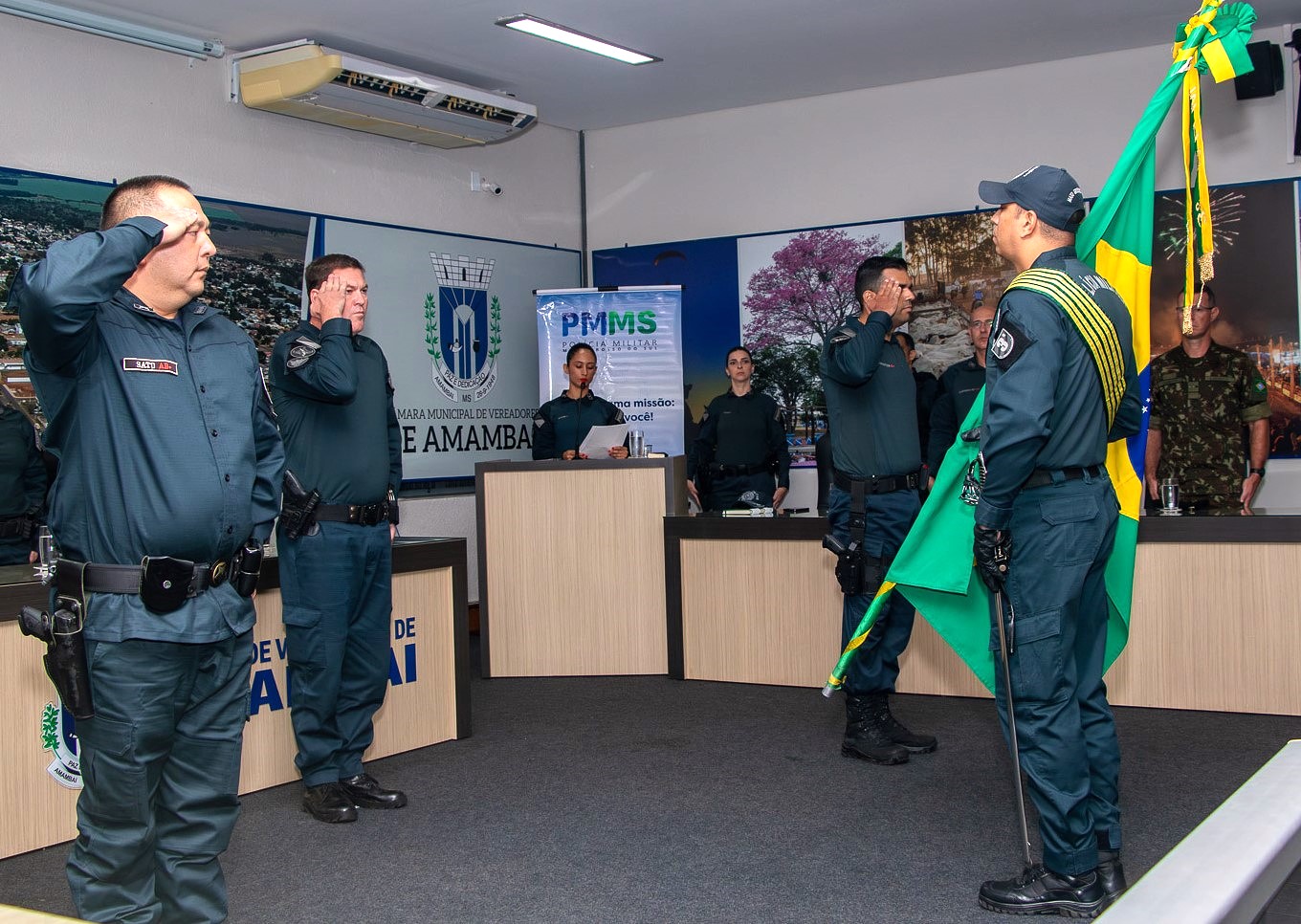 troca de comando de Amambai