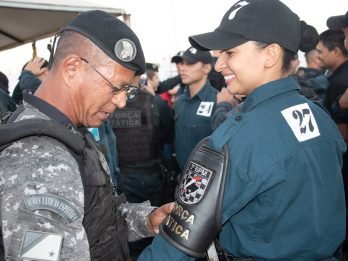 Entrega de brevê do Curso de Força Tática da PMMS.
