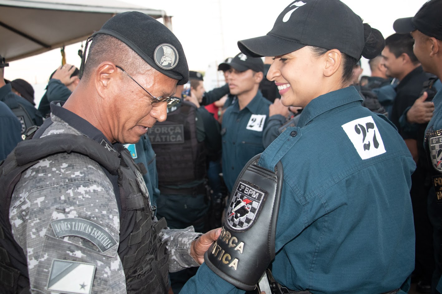 Entrega de brevê do Curso de Força Tática da PMMS.