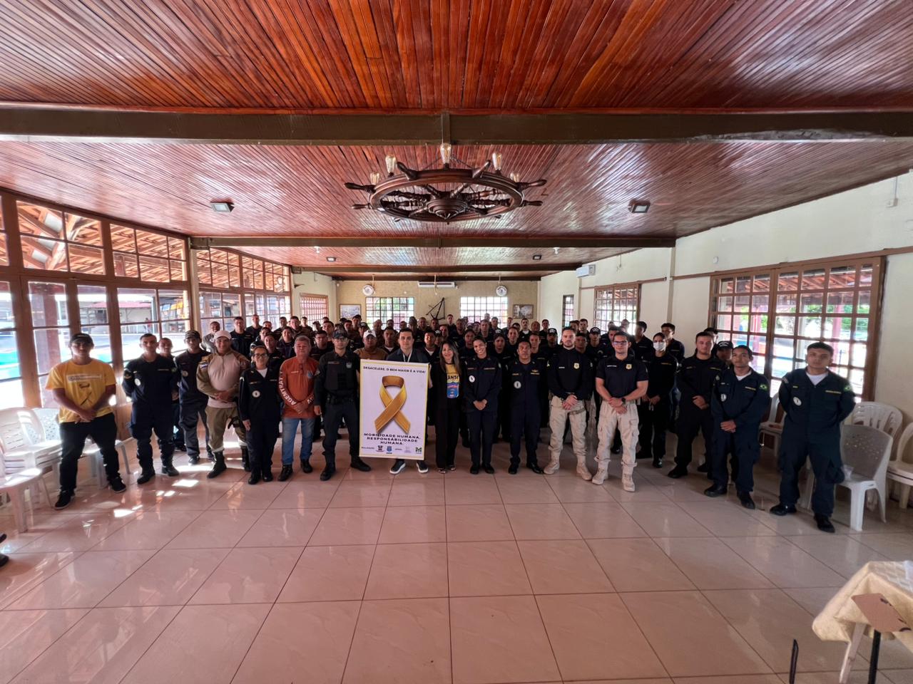 Polícia Militar, PRF, DETRAN-MS e CETRAN-MS participam de palestra sobre trânsito para militares da Marinha em Ladário