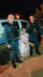 Em Aparecida do Taboado, Polícia Militar realiza surpresa em festa de aniversário de criança que sonha em ser policial