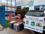 Polícia Militar apreende mercadorias de contrabando em Brasilândia Polícia Militar apreende mercadorias de contrabando em Brasilândia